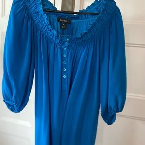 Karen Kane off shoulder silk blouse